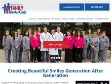 Tablet Screenshot of maplegrovedental.com